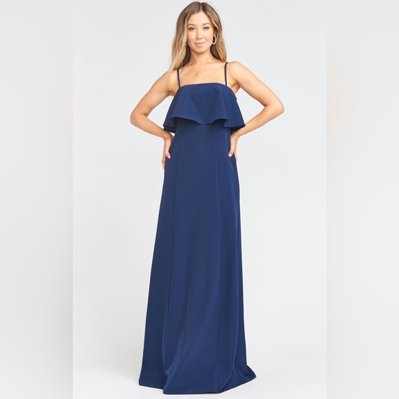 Show Me Your Mumu Strapless Maxi Dress in Blue - Picture 2 of 8